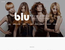 Tablet Screenshot of bluhairdressing.com